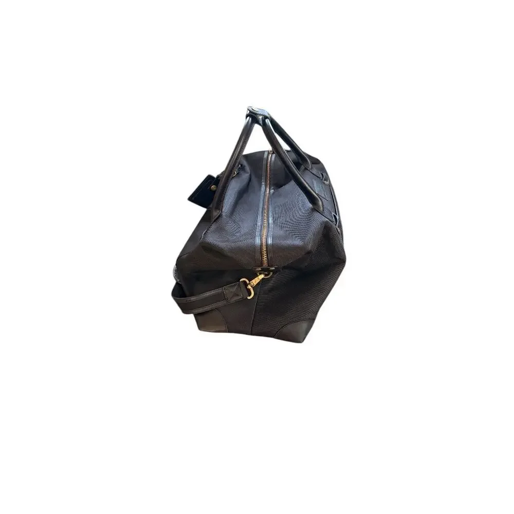 Tommy Bahama Black Ballistic Nylon Duffle Bag